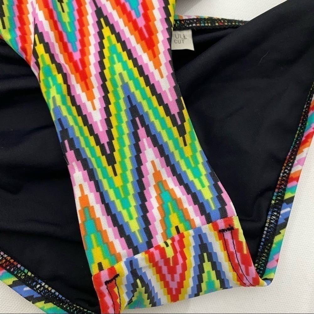 L*Space Multicolor Zig Zag Bikini Bottom Xs - image 6